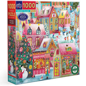 Christmas: eeBoo 1000pc Puzzle Holiday Village