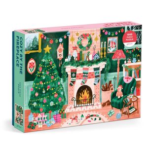 Christmas Puzzle | Cozy by the Fireplace, 1000 Piece Puzzle
