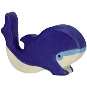 Holztiger Wooden Animal | Blue Whale Small