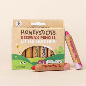 Honeysticks Magic 3-in-1 Beeswax PENCILS Little Learners 7pk