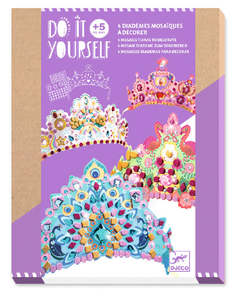 Djeco Craft | DIY Mosiacs Like a Princess Tiaras