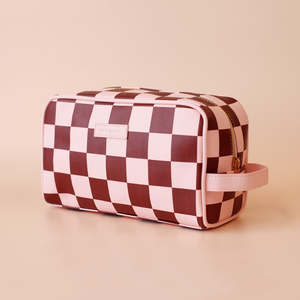 Gift Tween: Fox + Fallow Wash Bag | Cherry Check