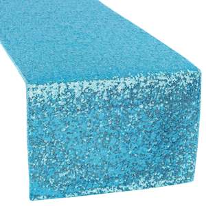 Blue Sequin Table Runner (For Hire)
