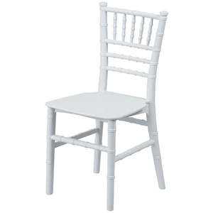 Mermaid Themed Kids Birthday Hire: Chiavari Kids Chair - White (For Hire)