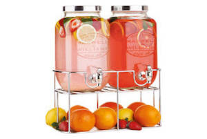 Drink Dispenser - Dual (chrome) (For Hire)