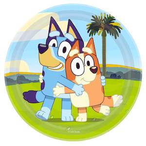 Bluey Birthday Party: Bluey 23cm Round Paper Plates (PK8)