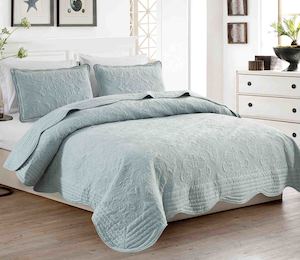 Products: Pale Blue Luxury Bedspread
