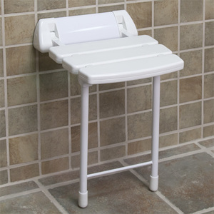 Products: Wall mounted foldable shower seat with legs - Live in Style