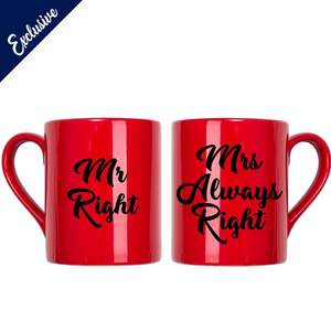 Mr Right & Mrs Always Right Decal Vinyl Stickers