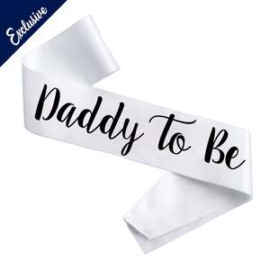 Lively Co Exclusive: Daddy To Be White And Black Sash