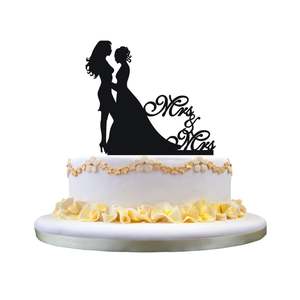 Cupcake Toppers: Mrs & Mrs Cake Topper NEW