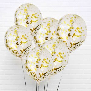 Confetti 1: Gold Pre-filled Confetti Balloons 6 Pack