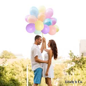 Macaron Pastel Rainbow Balloon Pack 48pc