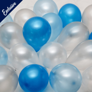 Balloon Latex: Baby Box 5" Balloon Set Blues