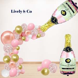Balloon DIY Garland - Champagne Bottle