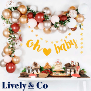 Balloon DIY Garland - Coppers, Gold & White