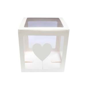 Balloon Box White - Single Box with Heart