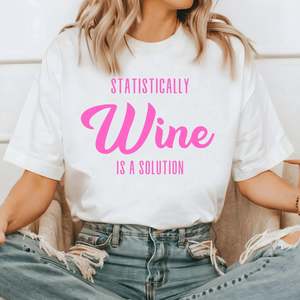 Statistically WINE is a solution T SHIRT