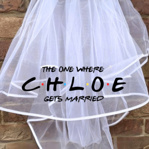 Friends%E2%84%A2 Themed Merchandise: FRIENDS™ PERSONALISED VEIL