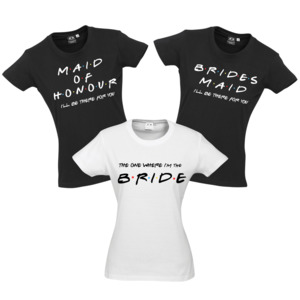 Friends%E2%84%A2 Themed Merchandise: FRIENDS™ Bachelorette Party Tees