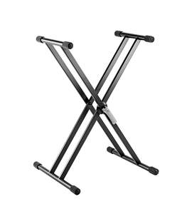 K&M - 18997-000-55 - Lightweight Aluminium Double Braced "X" Keyboard Stand.