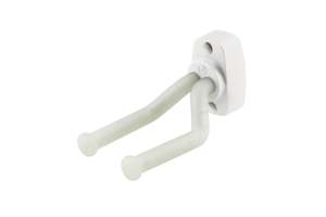 Stands: K&M - 16280-014-00 - Guitar Wall Mount Holder - White With Translucent Arms.