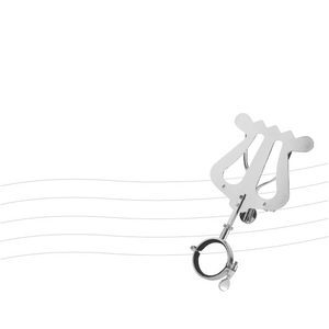 Stands: K&M Ruka - 37516 - Clarinet Lyre - Nickel Plated.