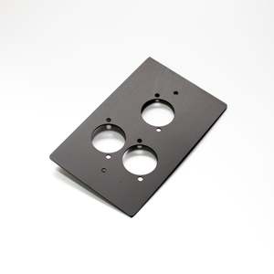 Livesound - WP03B - Triple D'Series Wall Plate Anodised Black.