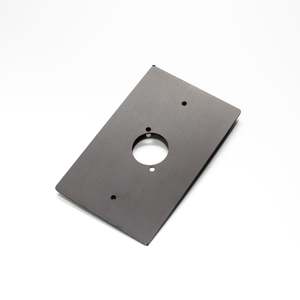 Livesound - WP01B - Single D'Series Wall Plate Anodised Black.