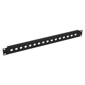 19 Racking 1: Penn Elcom - R1280/1UK/24 - Punched for 24 x BNC Connectors.