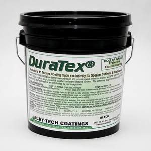 Duratex Texture Coatings For Speaker Cabinets: Duratex - Roller Grade - Black