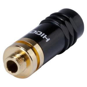 Hi Con Connectors: Hi-Con - HI-J35S-SCREW-F - 3.5mm Female Connector With Thread.