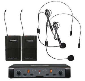 Pasgao - PAW-266/PBT-172/PL90 - Wireless Mic System With 2 x Lapel Mics