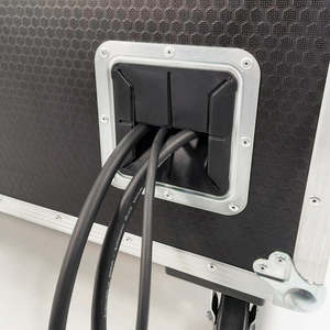 Roadcase Hardware 1: Penn Elcom - D053510CMZ - Rubber Cable Feed Through Dish.