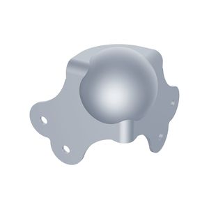 Roadcase Hardware 1: Penn Elcom - C1395Z - Large 2 Leg Ball Corner with Radius Cut-Out.