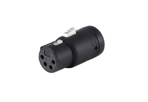 Cable Techniques - Low-Profile Right Angle XLR 4-pin Female, B-Shell.