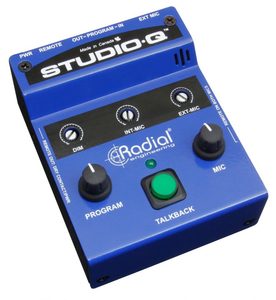 Di Boxes Dante Audio Solutions: Radial Engineering - Studio-Q - Desktop Cue & Talkback Controller.