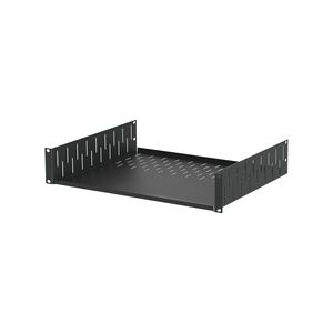 Penn Elcom - R1297/2UK - 2U Black Clamping Rack Shelf - 367mm Deep.