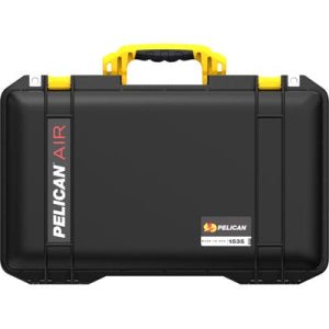 Plastic Cases: Pelican Cases - 1535LAB - Yellow -  Internal dimensions: 518 x 284 x 183 mm.