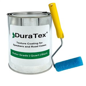 Duratex Texture Coatings For Speaker Cabinets: Duratex - Roller Grade - Black - 1 Quart.