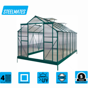 2.44M X 4.37M THE ULTIMATE GREENHOUSE 6MM TWIN WALL