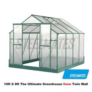 Greenhouse: 10ft X 8ft The Ultimate Greenhouse 6mm Twin Wall