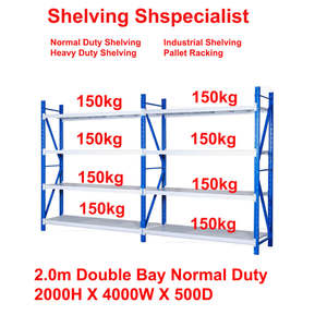 2.0m Double Bay Normal Duty 2000H X 4000W X 500D