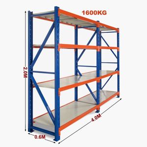 2m Tall Double Bay Heavy Duty Storage Shelving 2000H x 4000W x 600D