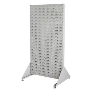 Shelving Accessories: Double Sided Free Standing Louvred Rack