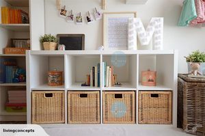 Products: IKEA - KALLAX Bookcase 2x4 cube shelves - Living Concepts