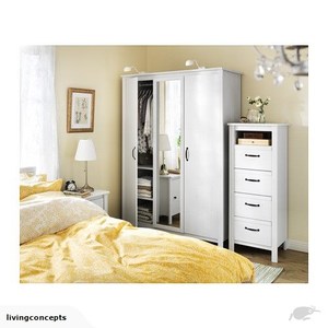 Products: IKEA - BRUSALI free standing wardrobe with mirror - Living Concepts
