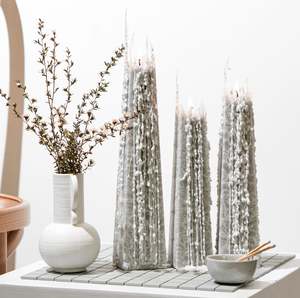 Icicle Candles: Black Iris Icicle Candles