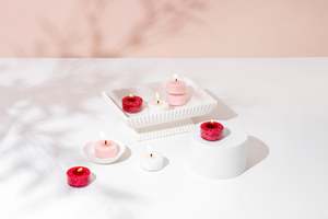 Heart Candles: Tealight Singles