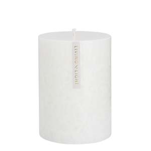 Pinot Blanc Pillar Candles (White) Medium 100mm - OUTLET